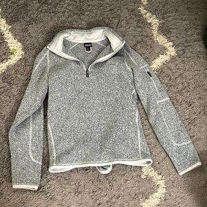 Gray Quarter-Zip Pullover